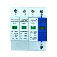 ราคา Surge AC LY1-C40 40Ka อุปกรณ์ป้องกันฟ้าผ่า ไฟกระชาก 3 เฟสL1 L2 L3 N PE รุ่น AC-Surge-3P-40KA (Y099751)