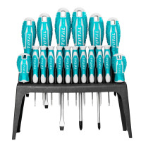 ราคา TOTAL ชุดไขควง 18 ตัวชุด (ปากแบน + ปากแฉก + หัวทอร์ค) รุ่น THT250618 (YA25241)