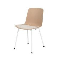 ราคา MODERNFORM เก้าอี้ รุ่น VEVA เบาะผ้าขาว พนักพิงพลาสติก ขาเหล็ก (YC01371)