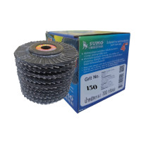ราคา 10 ใบ ใบเจียรทรายซ้อน SUMO ขนาด 4 นิ้ว เบอร์ 150 หลังอ่ ซูโม่ (YA30684)