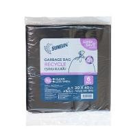 ราคา ถุงขยะเหนียวพิเศษดำ 30x40 นิ้ว (แพ็ค 6 ใบ) ซันบิน (0002455)