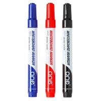 ราคา ONE ปากกาไวท์บอร์ดแบบหัวแหลม สีคละ (น้ำเงิน/ดำ/แดง) แพ็ค 3 ด้าม รุ่น G-213B (1093767)