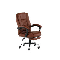 ราคา Tiger Chair เก้าอี้สำนักงาน เบาะหนังสูงรองรับถึงศีรษะ พร้อมระบบนวด รุ่น Prime Chair สีน้ำตาล (YB73431)