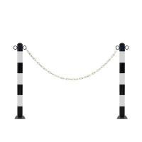 ราคา MAPLE SAFETY เซ็ตเสากันชนเหล็ก 80 ซม. ติดแถบสะท้อนแสง สำหรับลานจอดรถและโกดัง (YD06252)