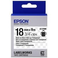 ราคา EPSON เทปพิพม์อักษร 18 มม. ดำพื้นใส LK-5TBN (8002570)