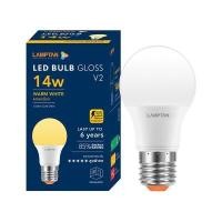ราคา หลอดไฟ LED 14 วัตต์ Warm White LAMPTAN รุ่น GLOSS V.2 E27 (Y037365)
