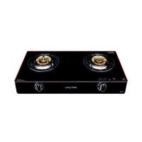 ราคา LUCKY FLAME เตาแก๊สตั้งโต๊ะ หน้ากระจก 2 หัวเตา AG-112SSC (Y051769)