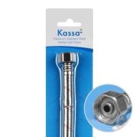 ราคา KASSA สายน้ำดี-น้ำร้อน ขนาด 16 นิ้ว รุ่น KS-3952 สำหรับสุขภัณฑ์/ก๊อก/เครื่องทำน้ำอุ่น (ข้อต่อ 1/2 x 1/2 นิ้ว) (YD08603)