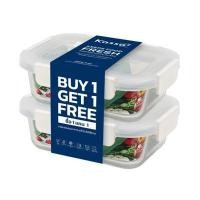 ราคา KASSA HOME กล่องอาหารแก้วทรงเหลี่ยมฝาล็อก 2 ช่อง รุ่น JCJ-21941A ขนาด 750 มล. (YD08618)