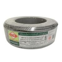 ราคา CTW สายไฟ IEC 01 THW 1x6 ยาว 100 เมตร สีเทา (YD09193)