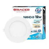 ราคา โคมดาวน์ไลท์หน้ากลม 4 นิ้ว LED 12W Daylight RACER รุ่น NANO-D 12W DL65 สีขาว (Y039399)