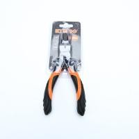 ราคา KENDO 11514 คีมหนีบแหวน ปากงอ (ชุบปัดเงา/ด้ามหุ้มยาง) 1 (Y006229)