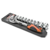 ราคา KENDO 16204 ชุดลูกบ๊อกซ์+ด้ามฟรี 1/2 11 ตัวชุด (10-24mm (Y006247)