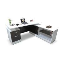 ราคา ITK โต๊ะทำงานผู้บริหารตัวแอล รุ่น EROS-180 ขนาด W180 D175 H75 CM สี WHITE/OAK (YD08883)