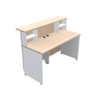ราคา ITK โต๊ะเคาน์เตอร์ตรง รุ่น MAXNUM-1460 สีเมเปิ้ล/ขาว ขนาด W140 D60-74 H105 CM (YD08910)