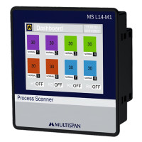 ราคา MULTISPAN SCANNER 8 CHANNEL RS-485 MODBUS รุ่น MS-L14-M1 ขนาด 96x96x70 มม. (YD08937)