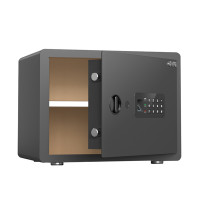 ราคา DELI ตู้เซฟดิจิตอลแบบสแกน รุ่น AE682-Z สีดำ ขนาด 30x40x30 ซม. วัสดุเหล็กผสมคาร์บอนเคลือบกันสนิม (YD14803)