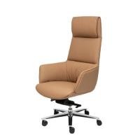 ราคา MODERNFORM เก้าอี้ผู้บริหาร รุ่น Legender พนักพิงสูง ขาอลูมิเนียม หน้าหุ้มหนังแท้/หลังหุ้มหนังเทียม สีน้ำตาล (YD15439)