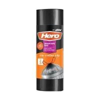 ราคา HERO ถุงขยะม้วนหูรูด สีดำ ขนาด 24"x28" (ม้วน 20 ใบ) (0008804)