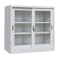 ราคา THAI SUN SPORT ตู้เอกสารบานเลื่อนกระจก รุ่น SH0038 สีขาว 3ฟุต (YA10579)