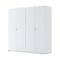 ราคา INDEX LIVING MALL ตู้เสื้อผ้า 4 บาน รุ่นวาซิม - สีขาว (YA26695)