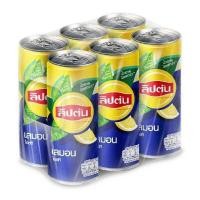 ราคา LIPTON ชาดำเลมอน 245มล แพ็ค6กระป๋อง (0A00643)