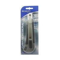 ราคา WESTCOTT มีดคัตเตอร์ 18 มม. ด้ามจับโลหะ ระบบ AUTO LOCK น้ำหนักเบา (2092247)