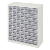 ราคา CB0710N ตู้ใส่กล่องอะไหล่แบบแบ่งช่องได้ - ตู้สีครีม กล่องใส (Y079492)