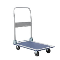 ราคา MEDILA รถเข็นของ 4ล้อ พื้นเหล็ก รับน้ำหนัก 150กก. รุ่น TROLLEY0009-150RS ขนาด 720x480x830 มม. (YA32766)