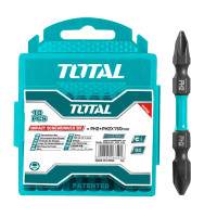 ราคา Total ดอกไขควงลม 2 หัว ปากแฉก PH2 x 65 มม. รุ่น TACIM16PH233 (แพ็คละ 10 อัน) ( Impact Screwdriver Bit ) (YA24967)