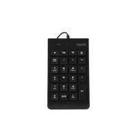 ราคา RAPOO NUMERIC KEYPAD K10 สีดำ INTERFACE USB จำนวน 23 KEY (YB13889)