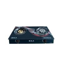 ราคา AJ เตาแก๊สสองหัวหน้ากระจกแบบเทอร์โบและหัวฟู่ รุ่น AJ-GA2H-03CG (YB53280)