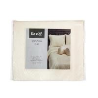 ราคา KASSA HOME ชุดผ้าปูที่นอน รุ่น EMB-6WH สีขาวออฟไวท์ 6 ฟุต (ชุด 5 ชิ้น) (YD07253)