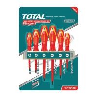 ราคา Total ไขควงหุ้มฉนวน 6ตัวชุด ขนาด 2.1/2นิ้ว(60mm)-6นิ้ว( (Y052137)