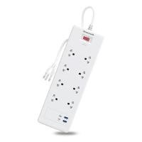 ราคา HONEYWELL ปลั๊กไฟ 8 ช่อง Surge Protector พร้อมพอร์ต Type-C 2 ช่อง และ USB 2 ช่อง รุ่น HC000053 (YB96967)