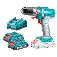 ราคา TOTAL สว่านกระแทกแบตเตอรี่ไร้สาย รุ่น TIDLI201452 20V พร้อมอุปกรณ์ 47 ชิ้น (YA25926)