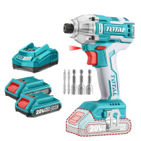 ราคา TOTAL สว่านไขควงกระแทกไร้สาย แบต 2 ก้อน รุ่น TIRLI2002 20 โวลท์ (YA25931)