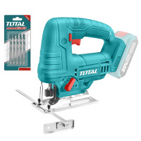 ราคา TOTAL เลื่อยจิ๊กซอว์ ไร้สาย 20 โวลท์ พร้อมใบเลื่อยจิ๊กซอว์ รุ่น TJSLI8501 (YA25956)
