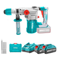 ราคา TOTAL สว่านโรตารี่ไร้สาย 20 โวลท์ 3 ระบบ (แบต 4 แอมป์ 2 ก้อน + แท่นชาร์จ) รุ่น TRHLI202882 28 มม. (YA27071)