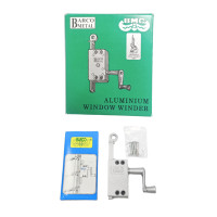 ราคา BARCO มือหมุนบานเกล็ด อลูมิเนียม สีบรอนด์เทา (บรรจุ 10 ชุด/กล่อง) (YD17451)