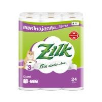 ราคา ZILK กระดาษชำระแบบม้วน รุ่น ไจแอนท์ สีขาว แพ็ค 24 ม้วน (0097512)