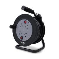 ราคา VOX ปลั๊กโรลม้วนเก็บสายไฟ 4ช่อง 10เมตร รุ่น F5ST3-NOR1-L010 สีดำ-เทา (8091071)