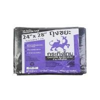 ราคา กระทิงโทน ถุงขยะดำ ขนาด 24*28 นิ้ว แพ็ค 1 กิโลกรัม (26-27 ใบ) (0098755)