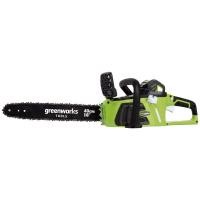 ราคา GREENWORKS เลื่อยโซ่ ขนาด 40 V รวมแท่นชาร์ตและแบตเตอรี่ (Y016045)