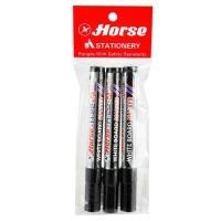 ราคา HORSE ปากกาไวท์บอร์ด รุ่น H-22 สีดำ ขนาด 2 มม. (แพ็ค 3 ด้าม) (1000919)