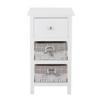 ราคา INDEX LIVING MALL ตู้ลิ้นชัก 3 ชั้น รุ่นแคททาลิน สีขาว/เทา (YA29237)