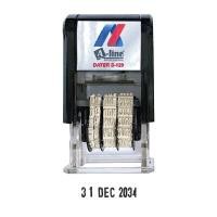 ราคา A-LINE ตรายางวันที่หมึกในตัว ภาษาอังกฤษ รุ่น AL-S120E สีดำ ขนาด 3.8 มม. (2091823)