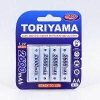 ราคา ถ่านชาร์จ AA 2600 P4 โทริยามา AA 2600 P4 (Y005629)