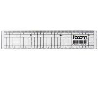 ราคา ไม้บรรทัด 16 cm iboom IB2001 ใสแข็ง หนา 2 mm กริดเล็ก ( (Y005786)