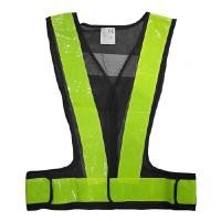 ราคา เสื้อกั๊กสะท้อนแสง FLUORESCENT ทรงวี สีเขียว (Y007208)